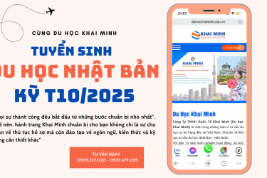 TUYỂN SINH DU HỌC NHẬT BẢN THÁNG 10/2025