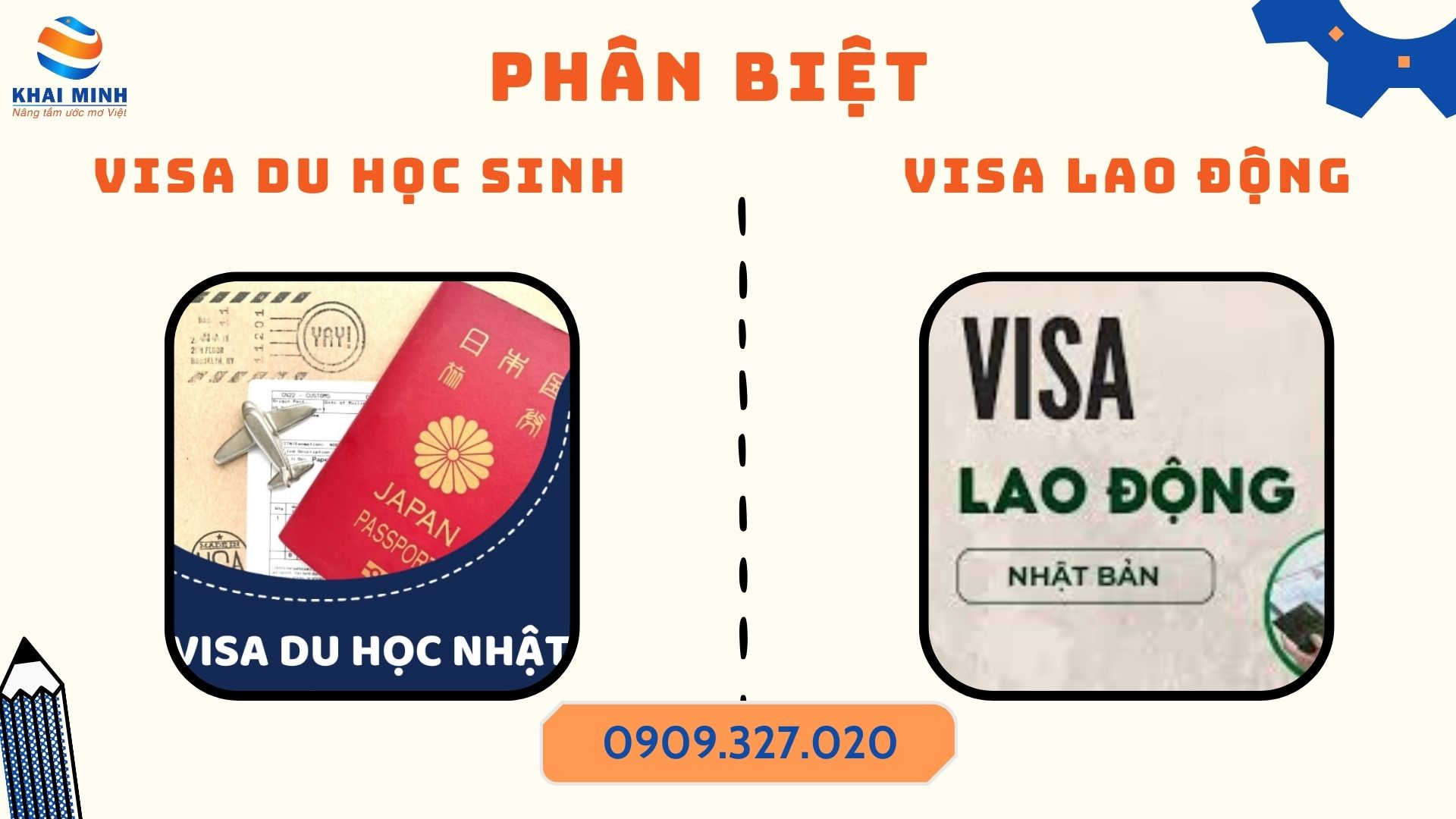 phân biệt visa lao động và visa du học sinh