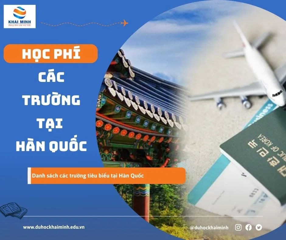 Danh sách & học phí các trường tại Hàn Quốc