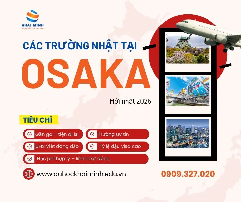 CÙNG TÌM HIỂU TOP CÁC TRƯỜNG NHẬT NGỮ Ở OSAKA TỐT NHẤT 2025 