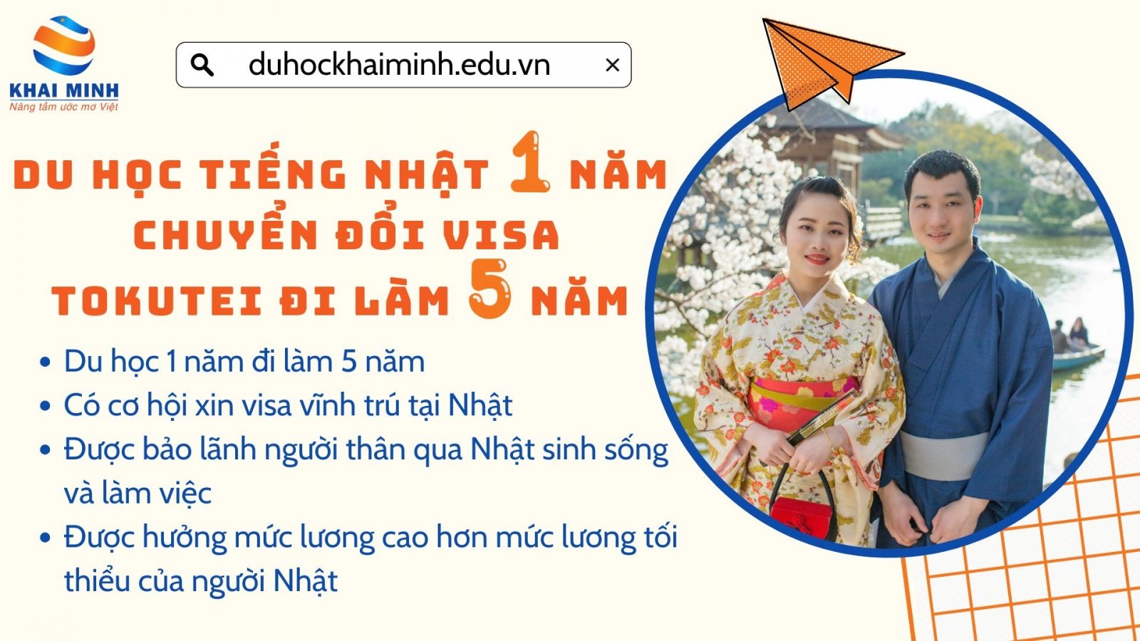 Chương trình Du học tiếng Nhật 1 năm chuyển Visa Tokutei đi làm 5 năm